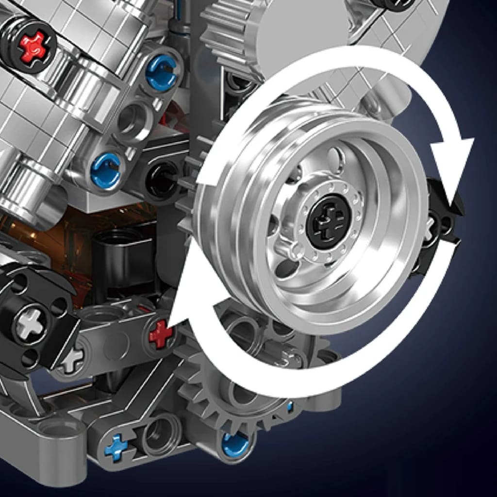 487PCS LSX454 V8 Engine Building Blocks Sets Technical Simulated Small Particle Assembly Bricks Model Toys Gifts For Holiday